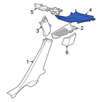 Audi OE - Rear Left Lower Interior Quarter Panel Trim Panel