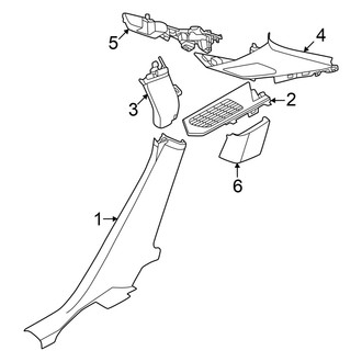 Audi OE - Quarter Panel - Interior Trim (GUB Body Code)