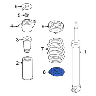 Audi OE - Rear Lower Coil Spring Insulator