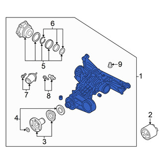 Audi OE - Rear Differential Housing