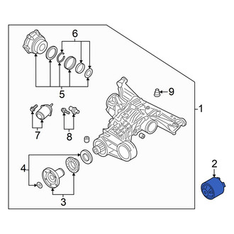 Audi OE - Differential Housing Bracket