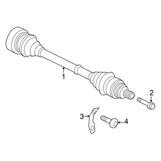 Audi OE - Rear Suspension - Drive Axles (GUB Body Code)