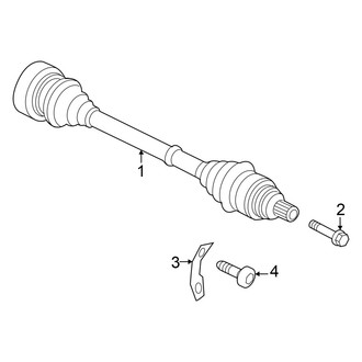 Audi OE - Rear Suspension - Drive Axles (GUB Body Code)