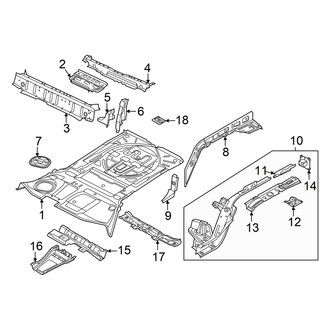 Audi OE - Rear Body & Floor - Floor & Rails (GUB Body Code)