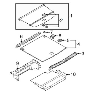 Audi OE - Rear Body & Floor - Interior Trim (Floor), (GUB Body Code)