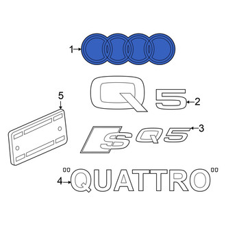 Audi OE - Rear Hatch Emblem