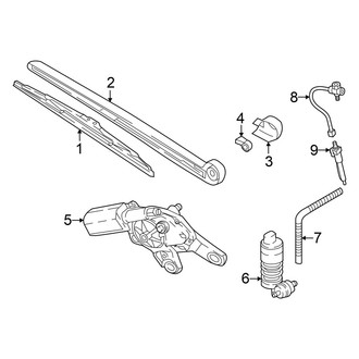 Audi OE - Lift Gate - Rear Wiper Components (Premium / Premium Plus / Prestige DXCA Engine)