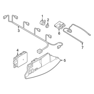 Audi OE - Rear Bumper - Electrical Components (GUB Body Code)