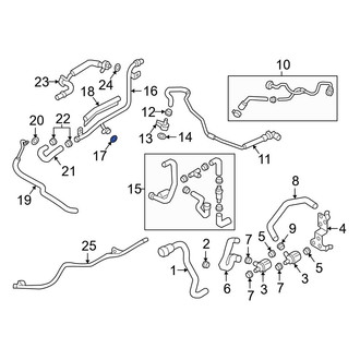 Audi OE - Lower Turbocharger Coolant Line O-Ring