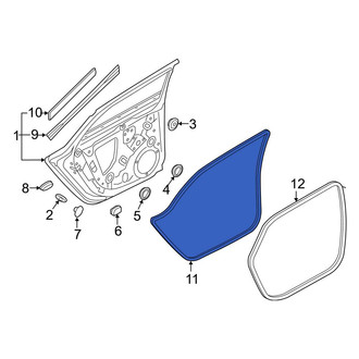 Audi OE - Rear Outer Door Seal