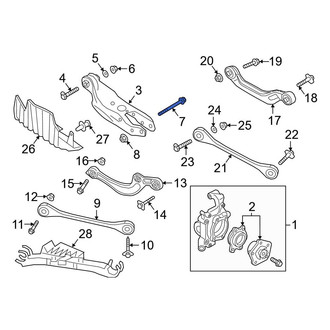 Audi OE - Inner Suspension Control Arm Bolt