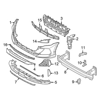 Audi OE - Front Bumper & Grille - Bumper & Components (Base)