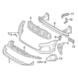 Audi OE - Front Bumper & Grille - Bumper & Components (With S Line Type), (Premium Plus / Prestige)