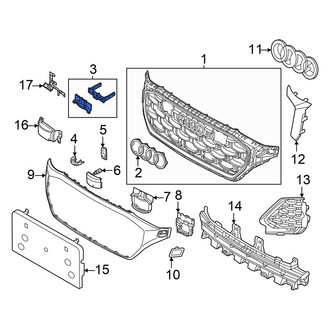 Audi OE - Front Center Grille Molding