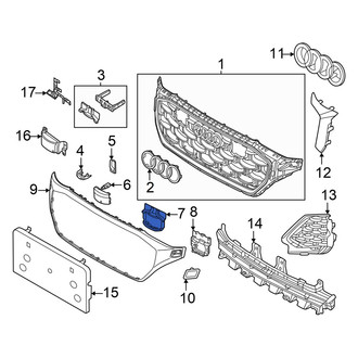 Audi OE - Front Center Grille Molding