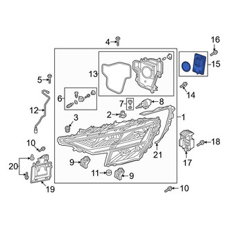 Audi OE - Front Headlight Control Module