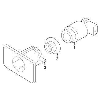 Audi OE - Front Bumper & Grille - Electrical Components (Park Sensors)