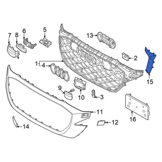 Audi OE - Front Left Grille Molding