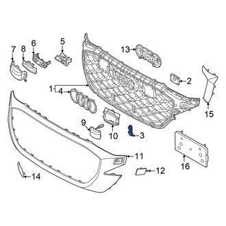 Audi OE - Front Right Lower Grille Molding