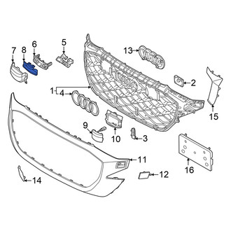Audi OE - Front Upper Grille Molding