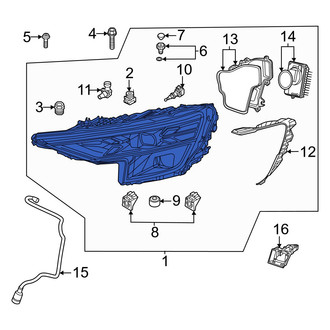 Audi OE - Front Left Headlight Assembly