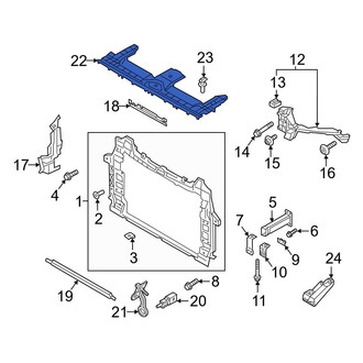 Audi OE - Front Radiator Support Access Cover