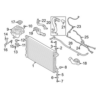 Audi OE - Cooling - Radiator & Components (Main)