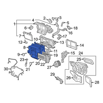 Audi OE - Front HVAC Unit Case Assembly