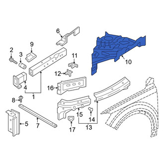 Audi OE - Front Left Fender Apron