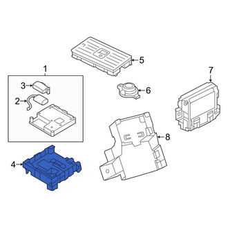 Audi OE - Mobile Phone Control Module Bracket