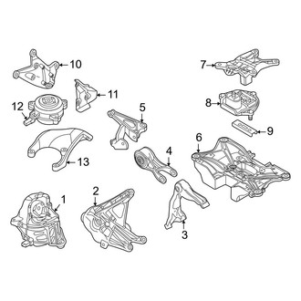 Audi OE - Engine / Transaxle - Engine & Transmission Mounting (Base)