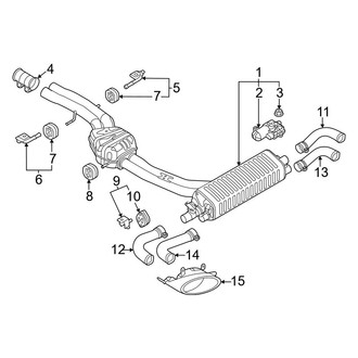 Audi OE - Exhaust System - Exhaust Components (Rear)