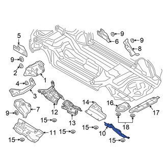 Audi OE - Floor Pan Heat Shield