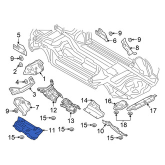 Audi OE - Floor Pan Heat Shield
