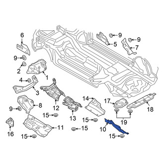 Audi OE - Floor Pan Heat Shield