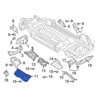 Audi OE - Floor Pan Heat Shield