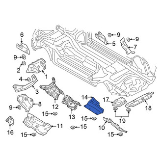 Audi OE - Floor Pan Heat Shield