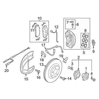 Audi OE - Front Suspension - Brake Components (400 x 38 mm), (Premium Plus / Prestige)