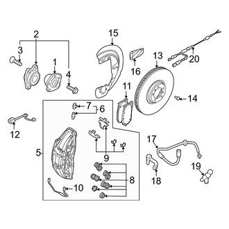 Audi OE - Front Suspension - Brake Components