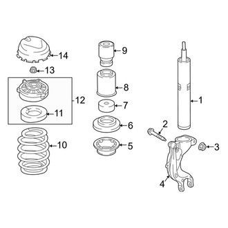 Audi OE - Front Suspension - Shocks & Components (W/O Air Suspension), (Premium / Premium Plus)
