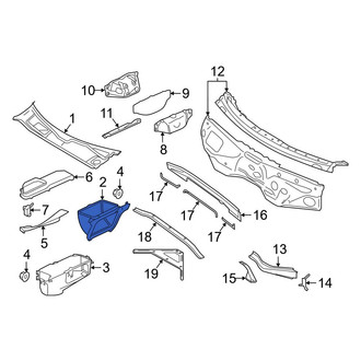 Audi OE - Right Cabin Air Intake Duct