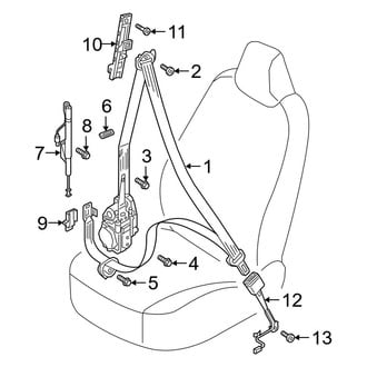 Audi OE - Restraint Systems - Front Seat Belts