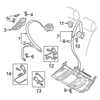 Audi OE - Restraint Systems - Rear Seat Belts