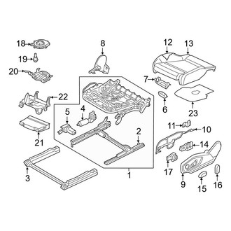 Audi OE - Seats & Tracks - Front Seat Components (Seat Cushion Components, Standard Seats)