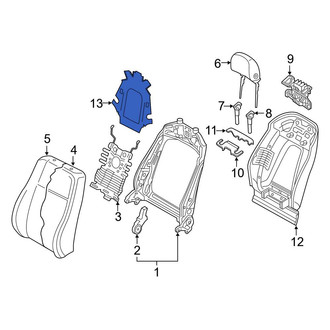 Audi OE - Seat Back Frame Insulator
