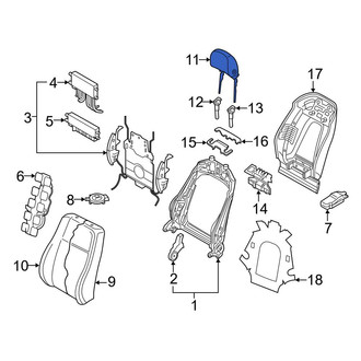 Audi OE - Front Left Headrest
