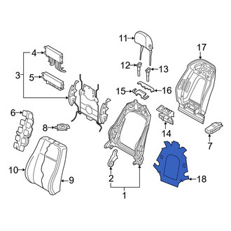 Audi OE - Front Seat Back Frame Insulator