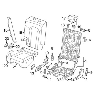 Audi OE - Seats & Tracks - Rear Seat Components (40% Side)