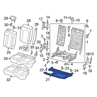 Audi OE - Rear Left Seat Frame Mounting Base