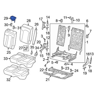 Audi OE - Rear Center Headrest